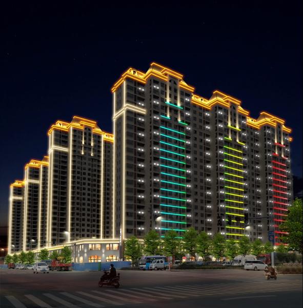 RGBW 40mm 24V IP67 SMD3535 2W LED Pixel Light Indoor Outdoor Building Lighting