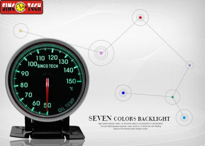 DC 5v 60mm Autometer Oil Temp Gauge, DO6355 LCD Competition Dash With Warning