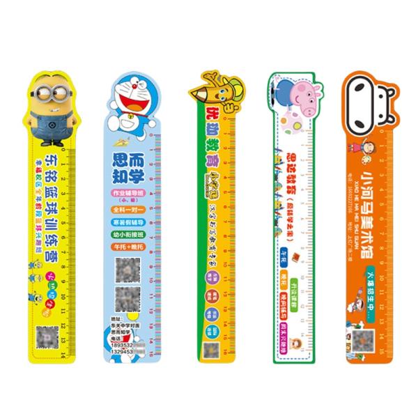 Flexible Full Colour Printed PVC Ruler For Promotions Custom Size And Shape