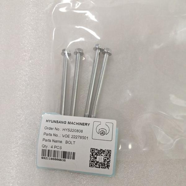 Части экскаватора скрепляют болтами винт шестиугольника VOE22278501 VOE 22278501 для EC200D EC210D
