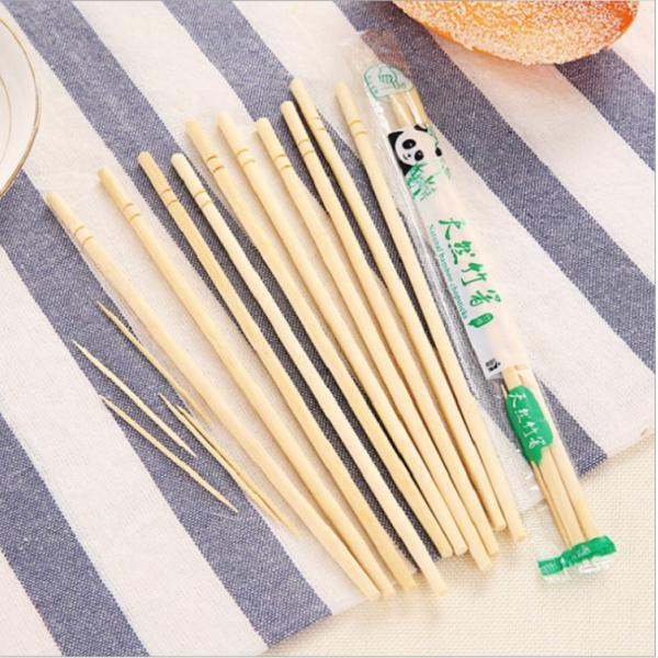 Customized Logo Disposable Bamboo Chopsticks Biodegradable Chopstick Carbonized Bamboo Chopsticks