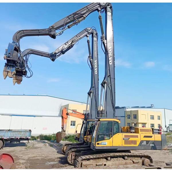 экскаватор пиловодящий бум с пиловодящим молотом длинноручной рукой ограждение пиловодящая машина