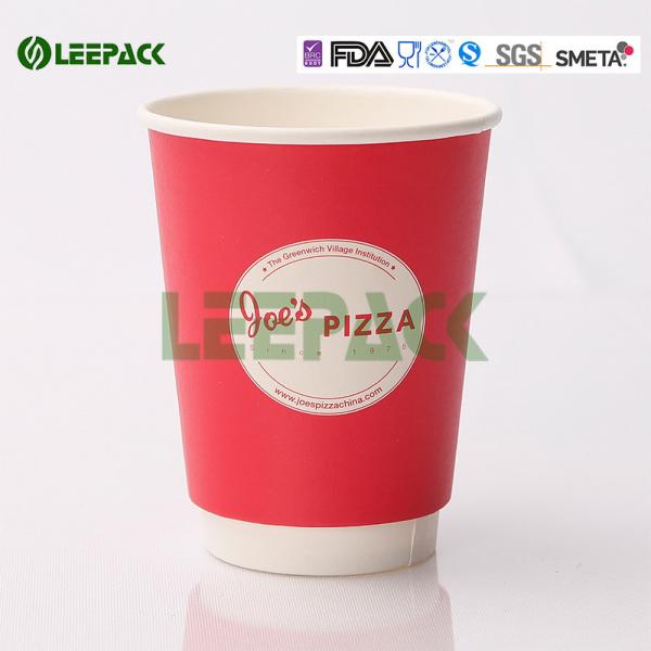 Popular 16oz disposable coffee cups , Hot Milktea double Wall Paper Cups 500ml Capacity for hot drink with logo