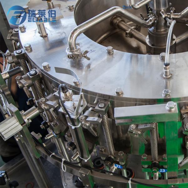 Auto Glass Milk Bottle Filling Machine Vertical Filling Machine For Beverage / Mineral Water