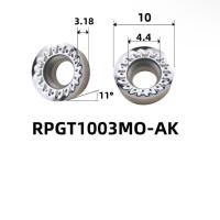 Insert de moagem CNC de carburo redondo Km-Rpmt1003mo-Ak Forro de ponto fixo Insert de CNC