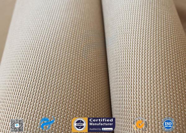 Brown 31oz Silica Fabric 800℃ Working Temperature 0.05 Thick Fireproof Curtain
