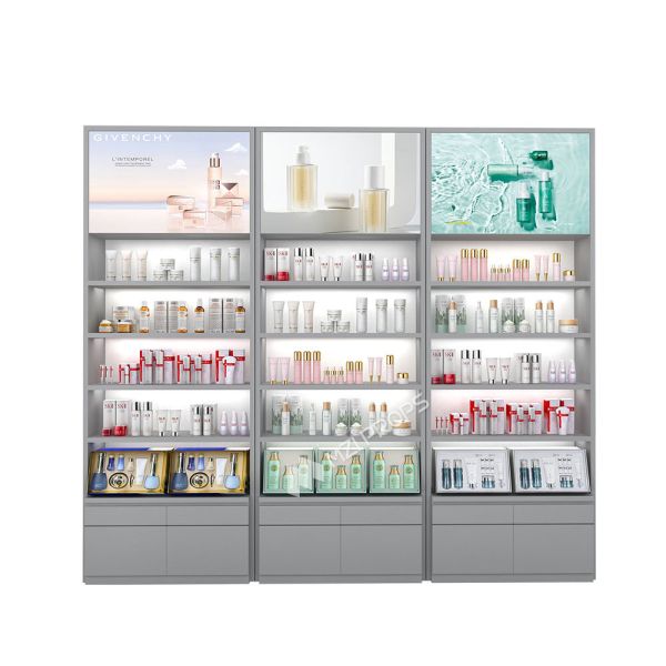 Cosmetic Store Fixture Solution Merchandise Displays For Retail Beauty Perfume Products