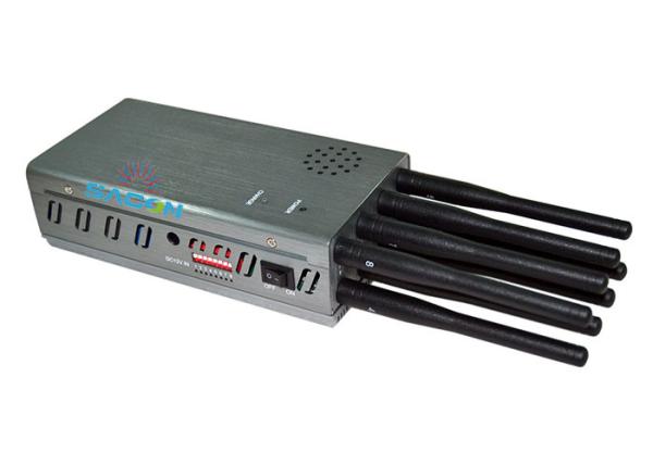 8w High Power Cell Phone GPS Jammer / Blocker 8 Bands With 30m Range