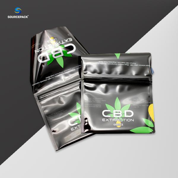 Smell Proof Custom Weed Bags with Food Grade Material and Enhanced Odor Control Printing Process UV
