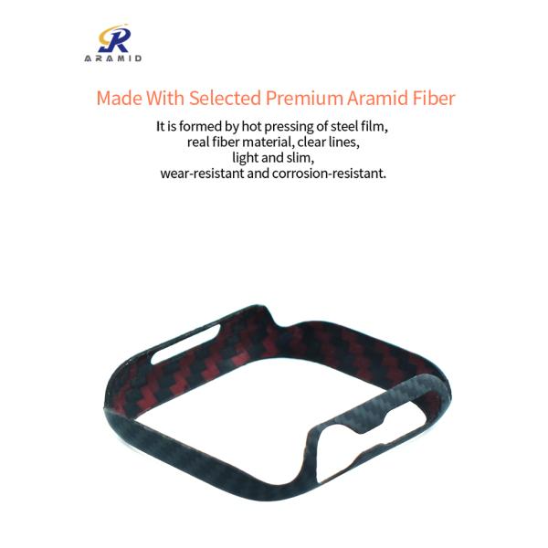 Черные случаи дозора волокна углерода логотипа дозора Яблока Twill ультра 49mm подгонянные