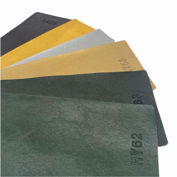 Crazy Horse 0.6mm PVC Oil Wax Tanned Leather Artificial Synthetic Leather Chair Sofa Bag Car Seat Belt Faux Leather Fabric