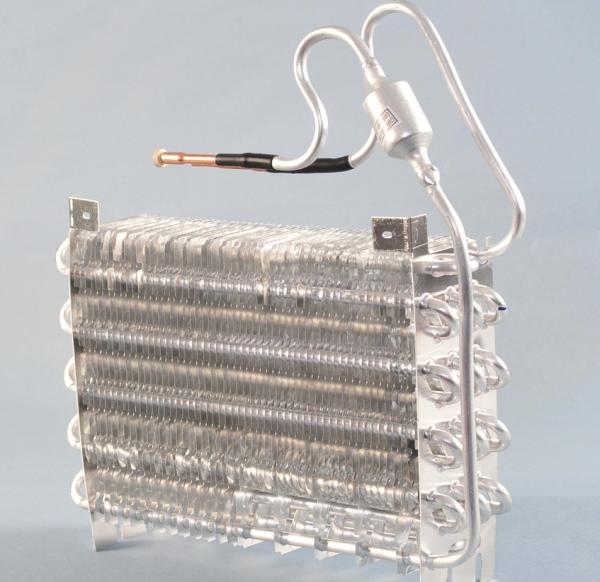 Aluminum Pipe Plate Fin Heat Exchanger Frost Free In Three Open Door Fridge