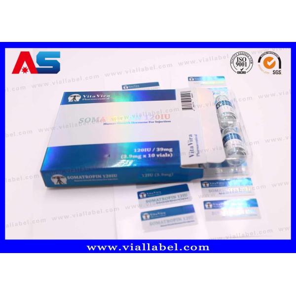 Custom Labels For Peptide Vials , Printed 2ml Vial Stickers For Peptides Glass Bottles