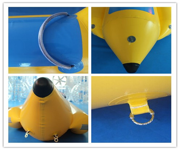 Summer 6 Person Inflatable Banana Boat Towable Water Park Toys For Adults
