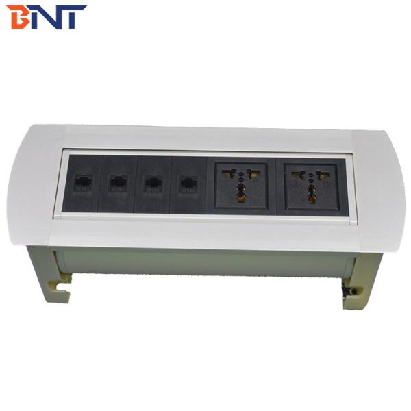 Aluminum Alloy Desktop Pop Up Electrical Socket With 1 RCA Configuration