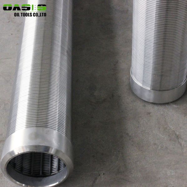 SS 304L Water Well Screen Pipe In Borehole Welding Rings End Connection