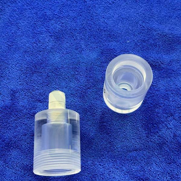 Fused Silicon Sealed Quartz Thread Pipe / Science Lab Glassware