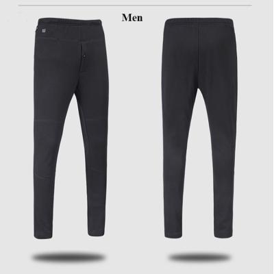 Lítio Ion Battery Heated Underwear Pants unisex para atividades exteriores