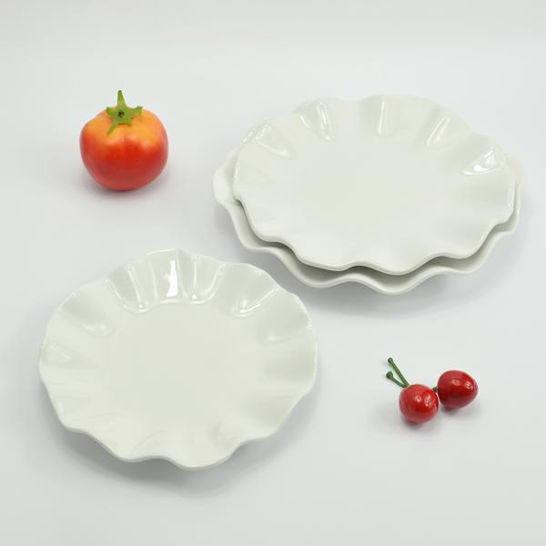 Цветовидные керамические тарелки Порцелановый обеденный набор керамические блюда