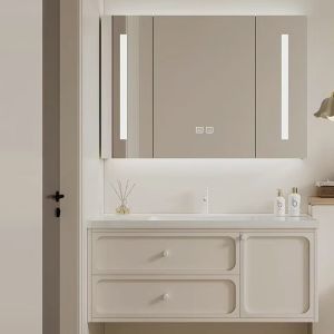 Hot Sale Shaker Style Bathroom Vanity Single Sink Bathroom Vanities with Mirror