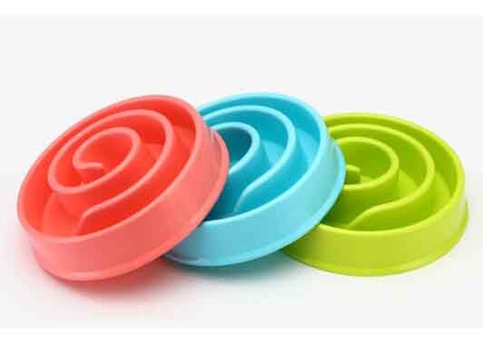 PP Anti Choking Travel Pet Food Bowls , Plastic Dog Water And Food Bowl