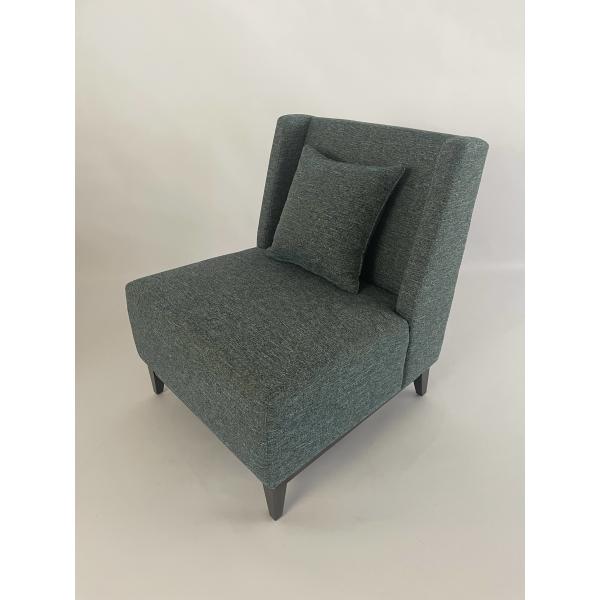 Lobby Luxury Upholstered Lounge Chair With Back Cushion