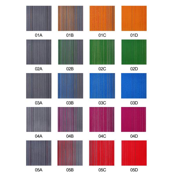 Square Red Gradient Art Deco Carpet Tiles in Loop Pile Pattern for Interiors