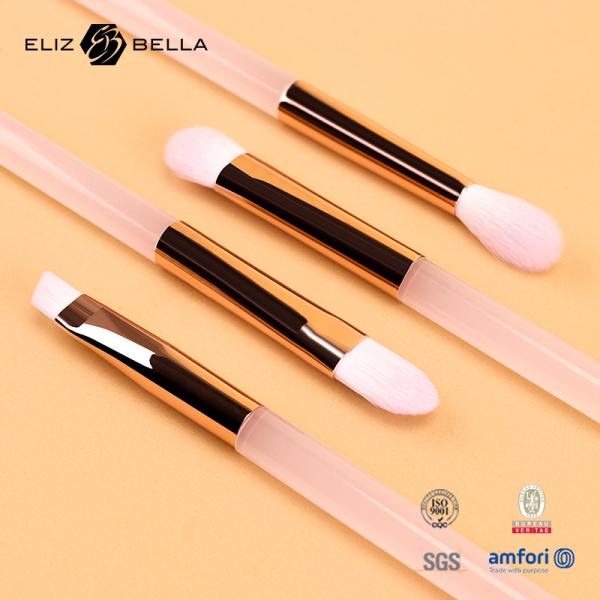 5pcs pinça de maquiagem de plástico rosa, penteado de cabelo sintético, penteado de cabelo sintético, penteado de olhos, penteado de sombra de olhos.