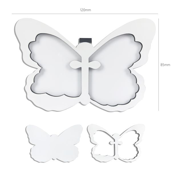 Creative Sublimation Blank Wooden Memorial Butterfly Car Visor Clip Sun Visor Clip Keepsake Gift