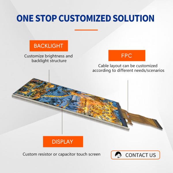 5-дюймовый TFT LCD экран с RGB интерфейсом 480 * 854 индивидуальный емкостный сенсорный LCD дисплей