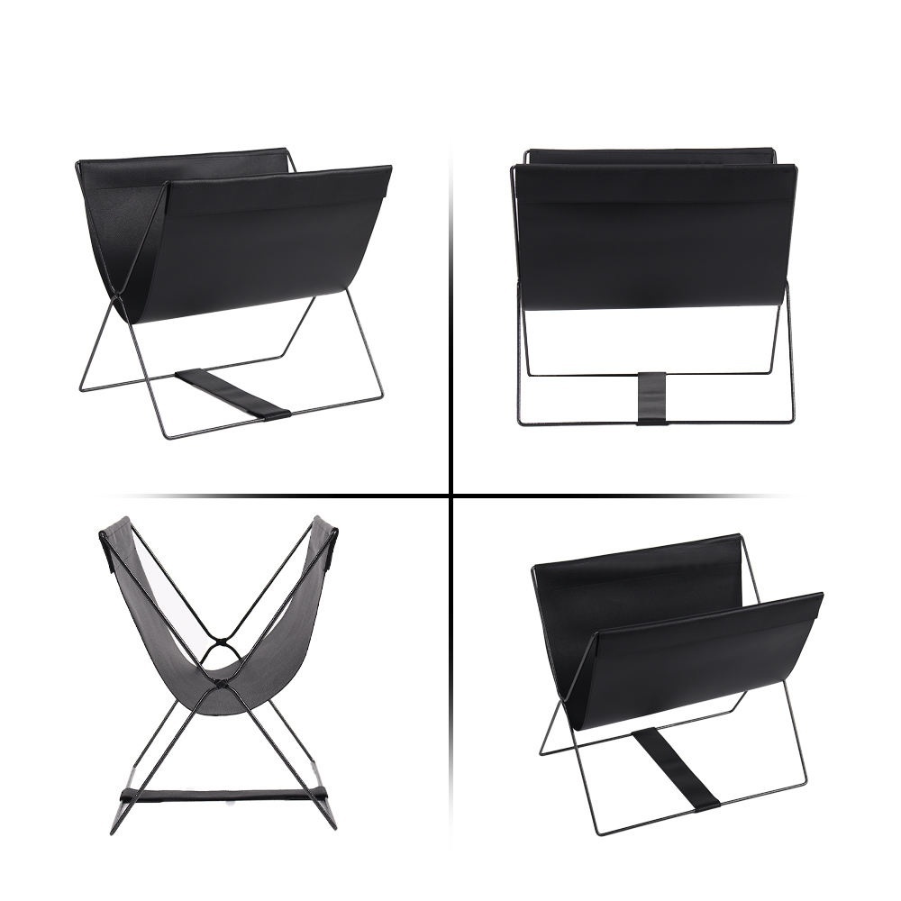 35CM Modern Magazine Holder With Sturdy Metal Frame And Fabric Lining