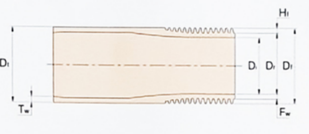 Aluminum Fin Tubes DELLOK Бесшовная медная интегральная низкоплавкая трубка