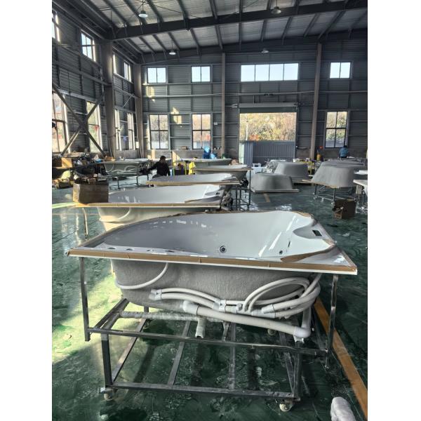 Customizable 1500mm Acrylic Whirlpool Massage Bathtub for 2 Person Computer Controlled