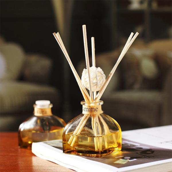 Decorative Home Reed Diffuser Natural Essential Oil Aroma Glass Bottle Reed Diffuser