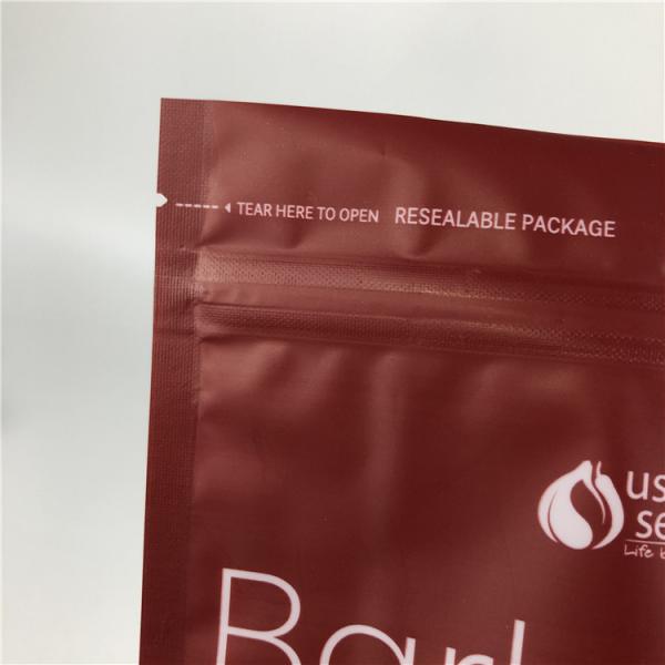 Bolso de aluminio Matte Effect Plastic Laminated Stand del acondicionamiento de los alimentos encima de las bolsas mezcladas de la bolsa de los Veggies del té para los microprocesadores