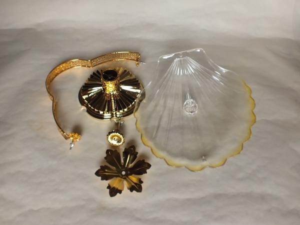 Sea shell shape candy bowl w/classic stand & elegant  (19)