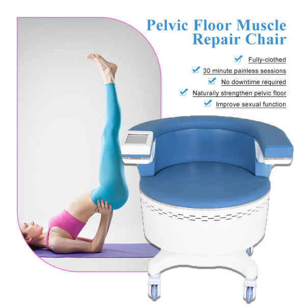 Touch LCD Screen Pelvic Weakness Improvement Hi EMT EMS Pelvic Floor Muscle Trainer Chair