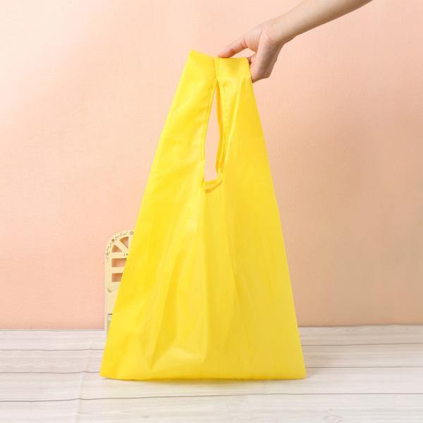 Purple Yellow Reusable Foldable Shopping Bag 55*35cm Fold Up Grocery Bags