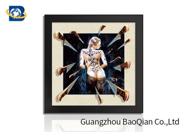 Lance as imagens 5D/3D Lenticular com quadro 30x40 CM para a decoração interna