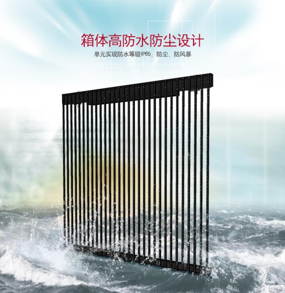 Weather Resistant Transparant LED Screen Commercial For Modern Architectural Designs