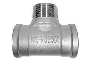 Chemical 316L Stainless Steel Tube Tee NPT Thread SS Reducing Tee ANSI Standard