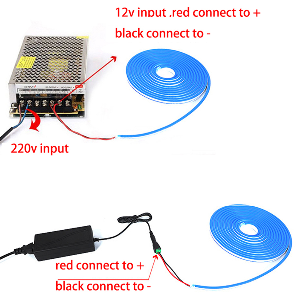 Прокладка приведенная приведенная света прокладки PVC Dc 12v 600leds 6*12mm неоновая водоустойчивая гибкая светлая