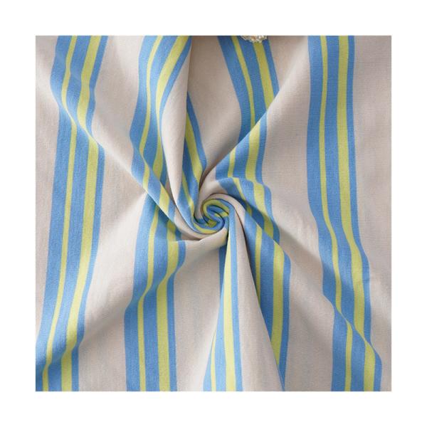 Туго сплетите Striped ткань простирания, ткань нашивки синих хлопков Sportswear чистую