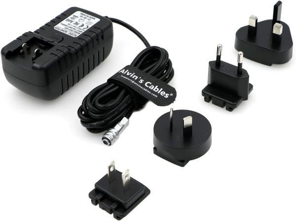 Adaptador universal da fonte da alimentação CA dos cabos BMPCC 4K 6K de Alvin para C.C. 12V da câmera 4K 6K do cinema do bolso de Blackmagic