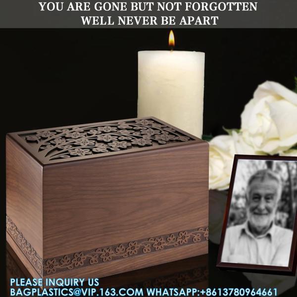 Cremation Urns For Human Ashes Adult Male Or Female, Funeral Memorial Urns For Ashes, Wooden Tree Of Life Decorative