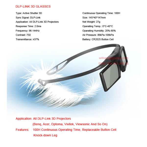 DLP Link 3D glasses TV film vision movie buy LG Sony Samsung Panasonic theater Benq Acer 2
