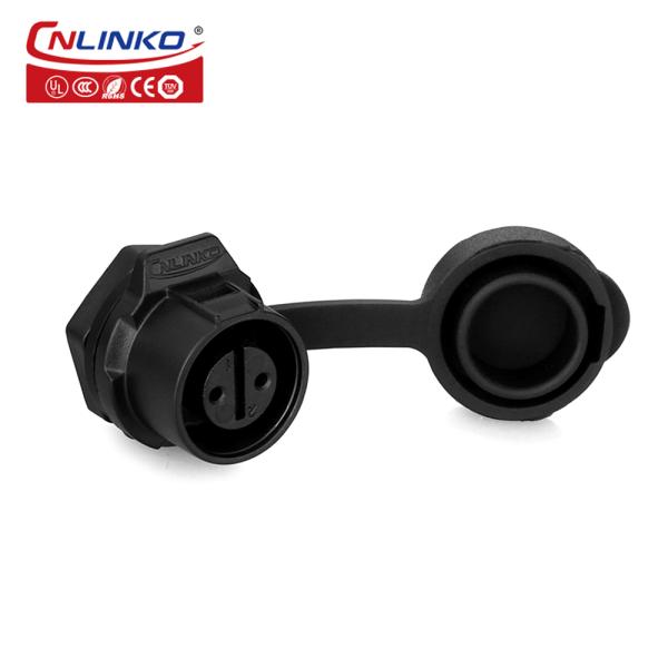 CNLINKO M12 Screw Industrial Connector Waterproof IP68 2 Pin Male and Female Electrical Power Connector