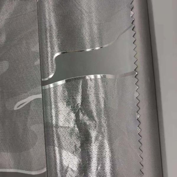Silver Foiled Winter Jacket Fabric 160 Gsm 90DX90D 150CM Waterproof