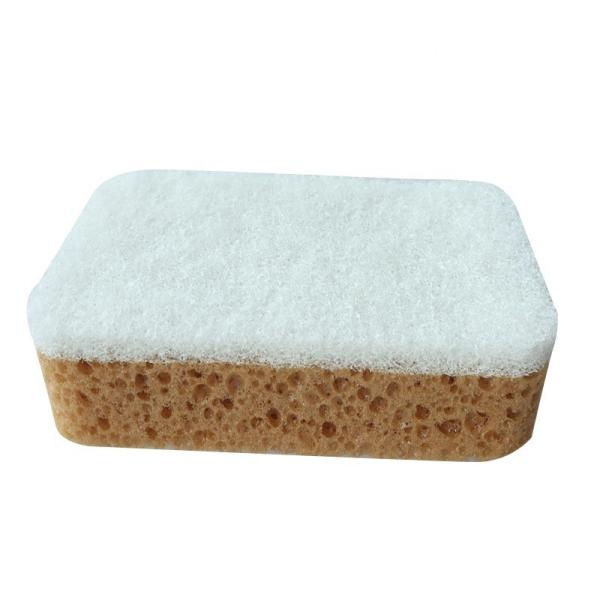 Sponge de cuisine personnalisée en polyester en PU 11x7x3cm