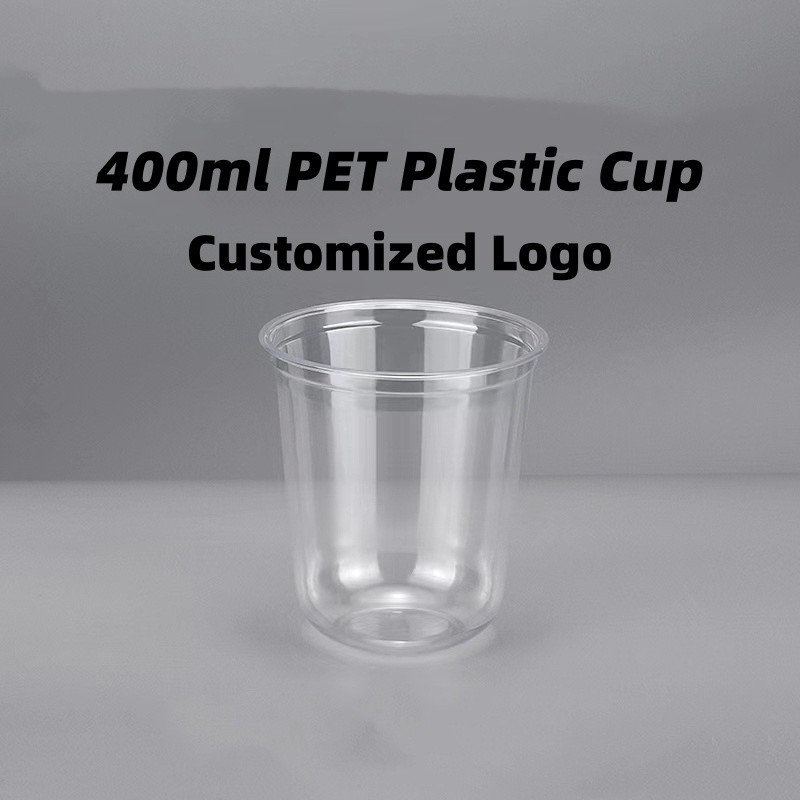 Simple Style Eco-Friendly Custom Printed Clear Plastic Coffee Cup for Initial Payment